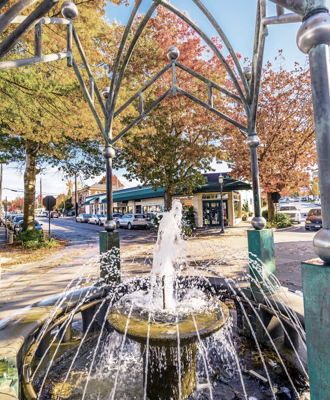 water fountain in Lynnwood, WA